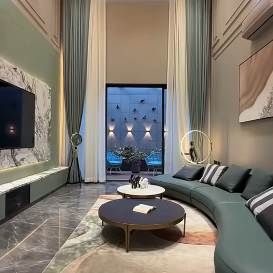 canapé D'angle vert